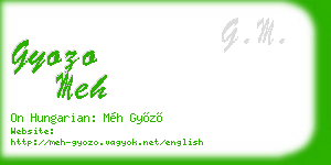 gyozo meh business card